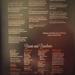 Drink menu. Drink menu.