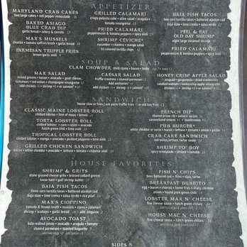 Max Gill and Grill - Lunch menu - Seafood Near Me - Denver, Colorado