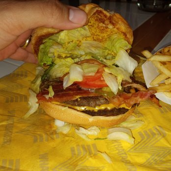 Whataburger - Double Bacon and Cheese Whataburger with fries and a Sprite - Fast Food Near Me - Oklahoma City, Oklahoma Whataburger - Double Bacon and Cheese Whataburger with fries and a Sprite - Fast Food Near Me - Oklahoma City, Oklahoma