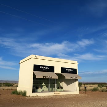 Prada Marfa - Elmgreen & Dragset; Prada Marfa; 2005; Valentine TX - Art Galleries Near Me - Valentine, Texas Prada Marfa - Elmgreen & Dragset; Prada Marfa; 2005; Valentine TX - Art Galleries Near Me - Valentine, Texas