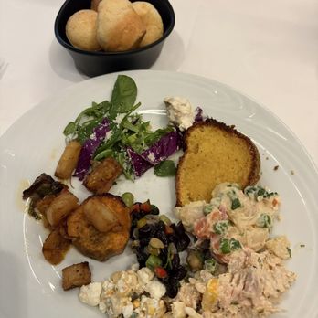 Fogo de Chão - Cheesy bread and brunch foods from salad bar - Brazilian Near Me - Pittsburgh, Pennsylvania Fogo de Chão - Cheesy bread and brunch foods from salad bar - Brazilian Near Me - Pittsburgh, Pennsylvania