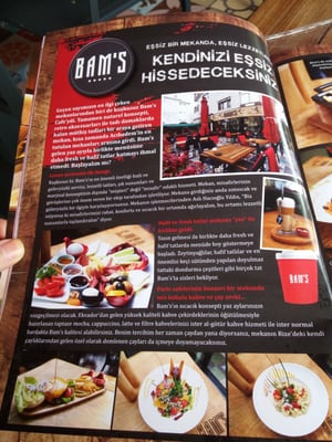 Menu photo 4 Bam's Istanbul, 34 Menu photo 4 Bam's Istanbul, 34