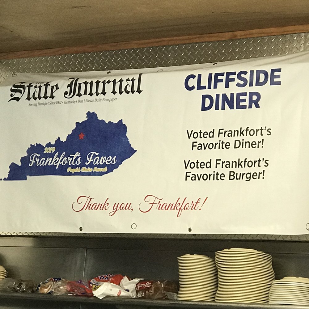 Cliffside Diner - Cliffside Diner voted Frankfort's favorite burger by Kentucky State Journal. - American Near Me - Frankfort, Kentucky Cliffside Diner - Cliffside Diner voted Frankfort's favorite burger by Kentucky State Journal. - American Near Me - Frankfort, Kentucky