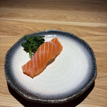 Heemo Sushi - Tustin - Salmon sushi- 1 order is 2 pieces, but I ate one before I took the pic - Sushi Bars Near Me - Tustin, California Heemo Sushi - Tustin - Salmon sushi- 1 order is 2 pieces, but I ate one before I took the pic - Sushi Bars Near Me - Tustin, California