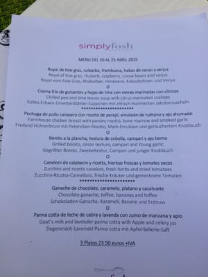 Menu photo 7 Marc Fosh Palma de Mallorca, PM