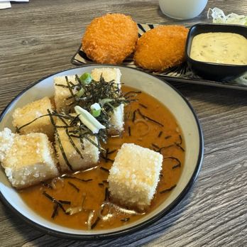 Hako - Agadashi Tofu and Potato Croquets - Sushi Bars Near Me - Irvine, California Hako - Agadashi Tofu and Potato Croquets - Sushi Bars Near Me - Irvine, California