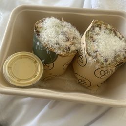 Crispy chicken Caesar wrap- HUGE
