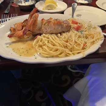 Pappadeaux Seafood Kitchen - Ginger Glazed Salmon Pasta Mardi Gras - Seafood Near Me - Houston, Texas