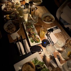 Mushroom pot pie, mushroom lettuce cups, shrimp scampi, orange dreamsicle