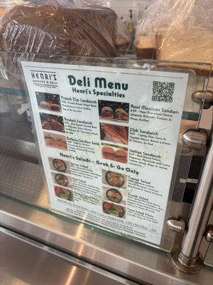 Menu photo 1 Henri's Bakery & Deli Atlanta, GA Menu photo 1 Henri's Bakery & Deli Atlanta, GA