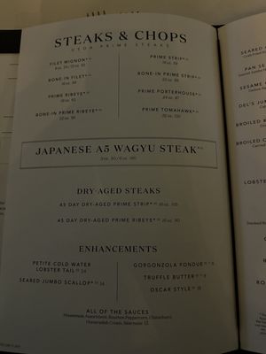 Menu photo 7 Del Frisco's Double Eagle Steakhouse Plano, TX