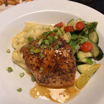 The Villager Coffee Shop - Hot Honey Glazed Salmon - Coffee & Tea Near Me - Blue Jay, California