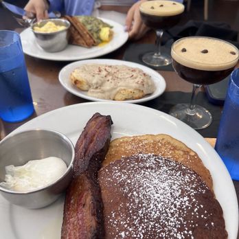 Fleur De Lis - Southern Style Breakfast and Seafood Omelette with 2 espresso martinis - Breakfast & Brunch Near Me - New Orleans, Louisiana Fleur De Lis - Southern Style Breakfast and Seafood Omelette with 2 espresso martinis - Breakfast & Brunch Near Me - New Orleans, Louisiana