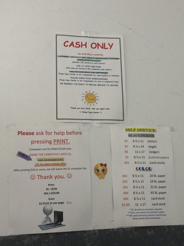 Cheap Copy Center Updated COVID19 Hours & Services 26 Photos & 130