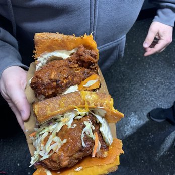Scratch Cookery - Grilled cheese chicken sandwich in Texas toast. - Food Trucks Near Me - San Jose, California Scratch Cookery - Grilled cheese chicken sandwich in Texas toast. - Food Trucks Near Me - San Jose, California