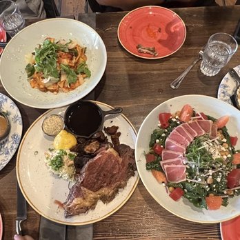 Park Distillery - Rotisserie chicken, prime rib, pappardelle, tataki salad, smoked Brie - Canadian (New) Near Me - Banff, Alberta Park Distillery - Rotisserie chicken, prime rib, pappardelle, tataki salad, smoked Brie - Canadian (New) Near Me - Banff, Alberta