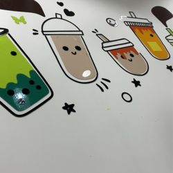 Wukong Tea - Wall decor of bubble teas