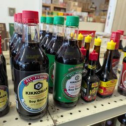 New Berrien Springs Oriental Supermarket - Variety of Soy Sauces
