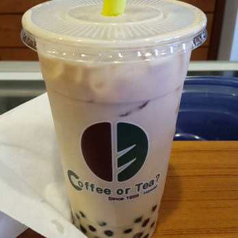 Coffee or Tea? - Almond milk tea! My go-to drink :) - Bubble Tea Near Me - Aiea, Hawaii