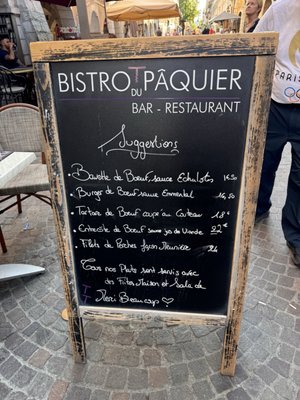 Menu photo 1 Le Bistrot Du Paquier Annecy, 74