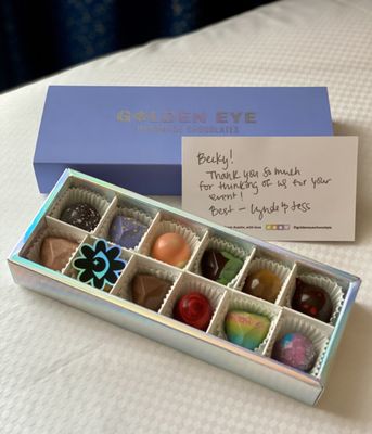 Golden Eye Chocolates by null