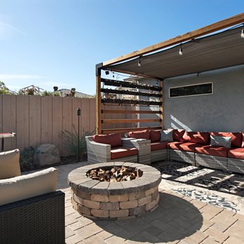 Gala Services - Built and plumbed propane firepit. Built pergola. - Landscaping Near Me - Escondido, California Gala Services - Built and plumbed propane firepit. Built pergola. - Landscaping Near Me - Escondido, California