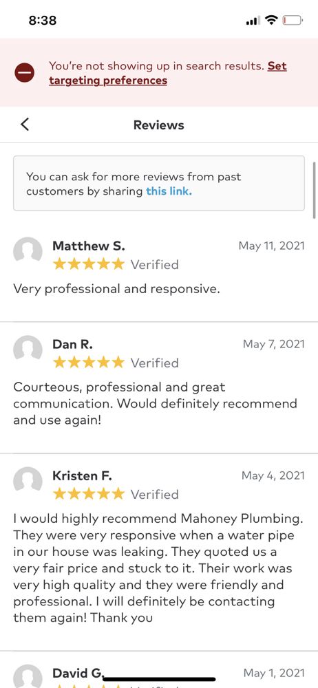 Slide of Mahoney Plumbing & Heating