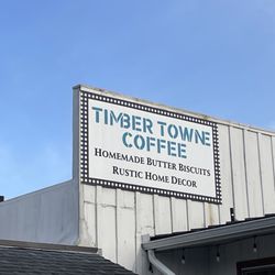 Timber Towne Coffee - Outdoor sign