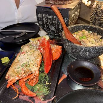 Sexy Fish Miami - Grilled Lobster Sweet Corn Fried Rice Japanese A5 Wagyu - Seafood Near Me - Miami, Florida Sexy Fish Miami - Grilled Lobster Sweet Corn Fried Rice Japanese A5 Wagyu - Seafood Near Me - Miami, Florida