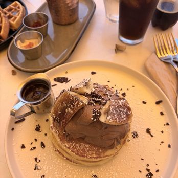 Flipper's - Chocolate Banana Ricotta Pancake - Pancakes Near Me - West Hollywood, California