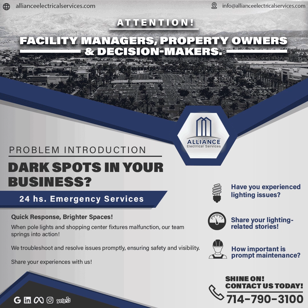 Slide of Alliance Electrical Services