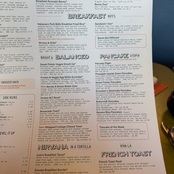 Snooze, an A.M. Eatery - Menu - Breakfast & Brunch Near Me - Denver, Colorado Snooze, an A.M. Eatery - Menu - Breakfast & Brunch Near Me - Denver, Colorado