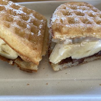Bruxie - Nutella and Banana Waffle - Breakfast & Brunch Near Me - Brea, California