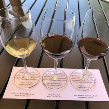 Beringer Vineyards - Legacy tasting wine flight - Wineries Near Me - St. Helena, California