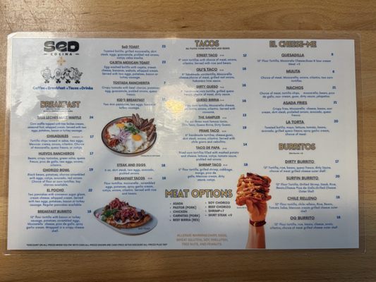 Menu photo 1 SeD Cocina Montclair, CA