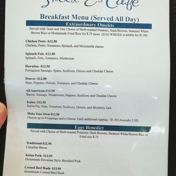 Sweet E's Cafe - Menu - Cafes Near Me - Honolulu, Hawaii Sweet E's Cafe - Menu - Cafes Near Me - Honolulu, Hawaii