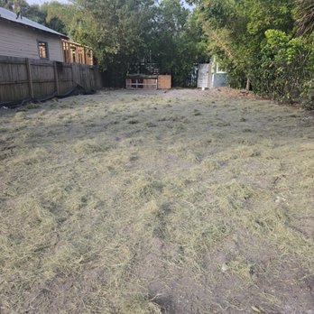 Allied Wrecking - final grading with grass seed and hay - Demolition Services Near Me - Tampa, Florida Allied Wrecking - final grading with grass seed and hay - Demolition Services Near Me - Tampa, Florida