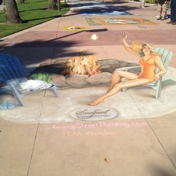 Clearwater Beach - Chalk art festival - Beaches Near Me