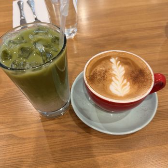 5800 North Cafe - Iced Matcha Latte & Cinnamon Spice Latte - Breakfast & Brunch Near Me - Chicago, Illinois