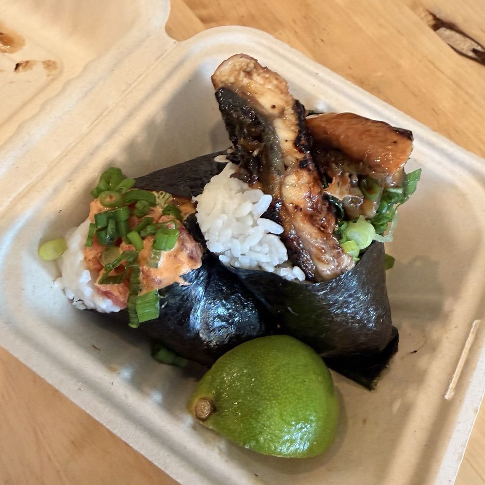Oori Triangles - Spicy Ahi Tuna Triangle and Double Unagi Triangle - Salad Near Me - Berkeley, California Oori Triangles - Spicy Ahi Tuna Triangle and Double Unagi Triangle - Salad Near Me - Berkeley, California
