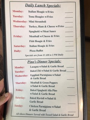 Menu photo 3 Pino's Restaurant & Pizza Lawrenceville, VA Menu photo 3 Pino's Restaurant & Pizza Lawrenceville, VA