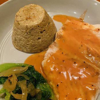 Passionfish - Halibut, tomato-truffle butter, savory rice custard - Seafood Near Me - Pacific Grove, California Passionfish - Halibut, tomato-truffle butter, savory rice custard - Seafood Near Me - Pacific Grove, California