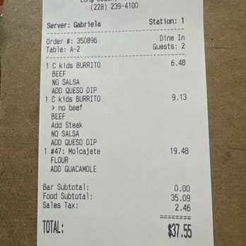 Jalapeno Grill Long Beach - My husband couldn't eat all of his food he showed his weight loss card and they still charged him $2.00 more off the Kids menu. - Mexican Near Me - Long Beach, Mississippi Jalapeno Grill Long Beach - My husband couldn't eat all of his food he showed his weight loss card and they still charged him $2.00 more off the Kids menu. - Mexican Near Me - Long Beach, Mississippi
