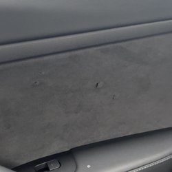 Avis Rent A Car - Right back passenger side: fabric like it was picked on