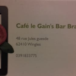 Le Gains Bar - Carte de visite