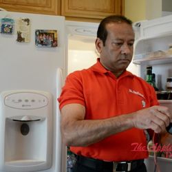 Flair For Writing - The Appliance Doctor hired us to redo their website, create a video, and photograph them. Here's a picture during our video shoot.