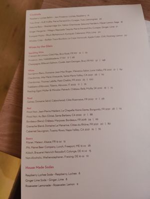 Menu photo 3 JoJo New York, NY