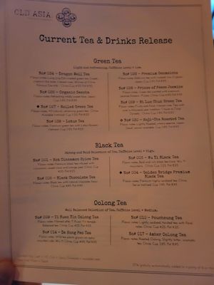 Menu photo 4 Old Asia Teahouse Beaverton, OR Menu photo 4 Old Asia Teahouse Beaverton, OR