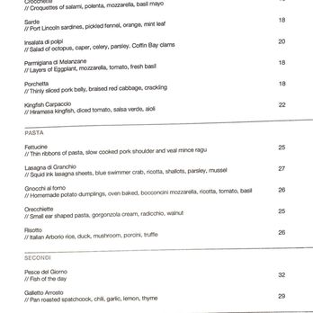 Del Posto - The menu - Italian Near Me - Rye, VIC Del Posto - The menu - Italian Near Me - Rye, VIC