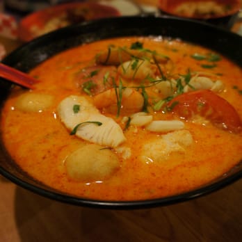 Banana Leaf Tropical Cuisine - Seafood tom yum soup (#24) ($12.50) - Taiwanese Near Me - Calgary, Alberta Banana Leaf Tropical Cuisine - Seafood tom yum soup (#24) ($12.50) - Taiwanese Near Me - Calgary, Alberta